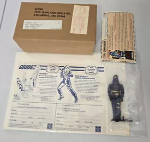 NEW 1984 GI JOE HOODED COBRA COMMANDER MAIL AWAY w BOX FILE CARD ORDER FORM NICE - Picture 1 of 10