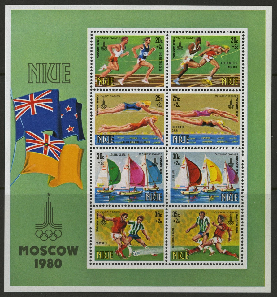Niue  1980   Scott #   B42     Mint Never Hinged Souvenir Sheet  - Image 1 of 1