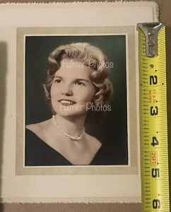 Hermosos peinados fotográficos coloreados a mano glamour 4x5 años 60 de colección - Imagen 1 de 12