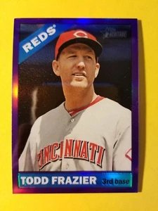 TODD FRAZIER (SP) PURPLE REFRACTOR #THC-434 CINCINNATI REDS 2015 TOPPS HERITAGE - Bild 1 von 3