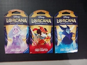 Disney Lorcana TCG The First Chapter Booster Blister Sealed 1 pack - Picture 1 of 2