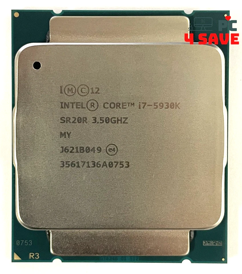 Intel Core i7-5930K 3.50GHz 6-Core 15MB LGA2011-3 Desktop CPU Processor SR20R - Image 1 of 1