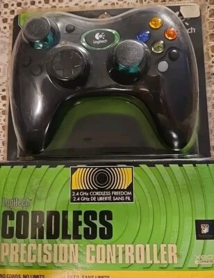 Logitech Cordless Precision Xbox Controller - Black (963321-0403) NEW SEALED - Image 1 of 4