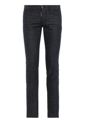 DSQUARED² Men Cool Guy 24-7 Star Logo Patch Slim Dark Blue Jeans NEW NWT - Image 1 of 4