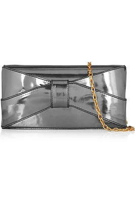  Auténtico bolso de mano con lazo metálico Zac Posen Shirley nuevo con etiquetas $325 Foto 1 de 4