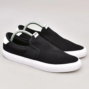 ADIDAS VULC RAID3R SLIP ON SKATEBOARDING BLACK WHITE MEN'S 9 SNEAKER HP6558 VULC - Picture 1 of 11