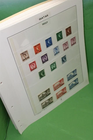 QATAR MNH 1957-1971 without 1966 w/ Imperforated Stamp Collection Cover