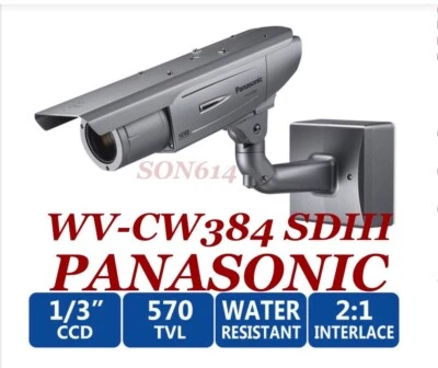 NEW Surveillance Color Camera W/ 5-40mm Outdoor D/N WDR NTSC Panasonic WV-CW384 - Image 1 of 4