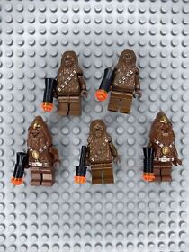 Lego Star Wars Set Of 5 Minifigures Wookiee Warrior’s & Chewbacca’s🔥 Vintage
