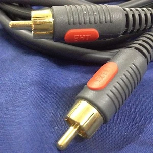 New Ethereal AUDIO/VIDEO High Quality Single RCA Connector Subwoofer Cable 2m - Picture 1 of 2
