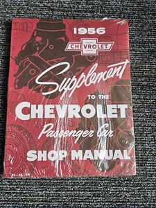 1956 Chevrolet Passenger Car Supplement for Shop Manual - RS-58-SM - NEW! - Picture 1 of 4