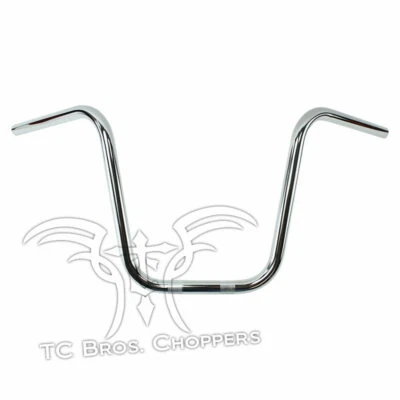 Manillar TC Bros. 1" Narrow Apes 12" Cromo con hoyuelos Sportster Dyna Bobber FXR Foto 1 de 3