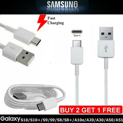 Genuine Fast USB-C Charger Cable Data Lead For Samsung Galaxy S10 S10e S10+ Plus - Image 1 of 4