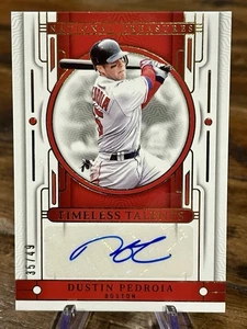 2024 Dustin Pedroia National Treasures Baseball Timeless Talents Auto #’d 35/49 - Picture 1 of 2