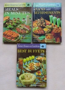 Vintage Cookbook Lot Of 3 Better Homes And Gardens 1963 Creative Cooking Library - Picture 1 of 24