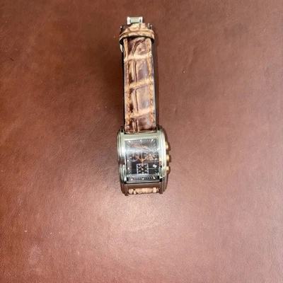 🔥RARE - NEW Roberto Cavalli ESON Black Crocodile Leather Men's Watch - Image 1 of 3