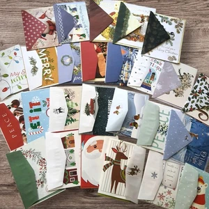 Lot Of 25  Unused Vintage Christmas Cards & Decorative Envelopes Y2K Holiday - Picture 1 of 8