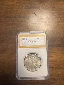 1934-D 50C PGA MS64 - Picture 1 of 2