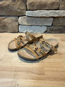 Birkenstock Betula Snakeskin Strap Sandals US 7 EU 38.5 Embellished - Picture 1 of 5