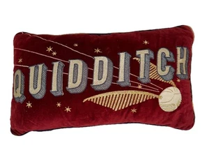 Harry Potter Quidditch Pillow Pottery Barn Dark Red Velvet 12"x20" - Picture 1 of 3