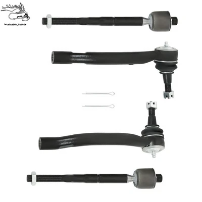 For Nissan Maxima 2016 2017 2018 2019 Front Inner Outer Tie Rod End EV801066 - Image 1 of 4