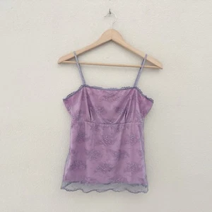 Vintage Y2K Lace Babydoll Tank Top NY&Co Fairy Grunge Festival Whimsigoth Girly - Picture 1 of 8