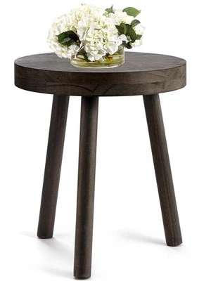 Wooden Stool Wooden Plant Stand Corner Table Bathroom Stool Small Side Table - Image 1 of 4