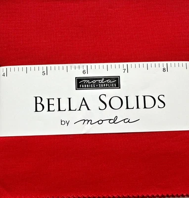 BELLA SOLIDS RED BY MODA CHARM PACK 5X5 42PC - Image 1 of 2