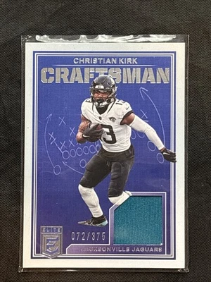 2023 Panini Donruss Elite CHRISTIAN KIRK Craftsman Jersey Patch  72/375 - Image 1 of 2