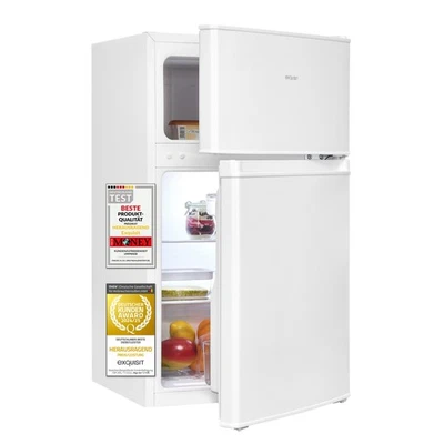 Exquisit Kühl-Gefrierkombination, 85 Liter, kompakt, KGC590-30-E-040E weiss - Bild 1 von 4