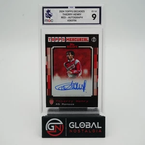 Thierry Henry 2024 Topps Mercurial Decades Red AUTO /10 MGC 9 - Picture 1 of 2