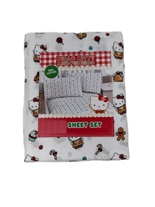 Set lenzuola Jay Franco & Sons, Inc. Hello Kitty Natale Invernale Cotone - Foto 1 di 17
