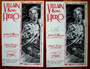 VILLAIN AND HERO (x2) - 1993 Regolare e NUMERATO - Joseph Monks & Joseph Linsner - Foto 1 di 4