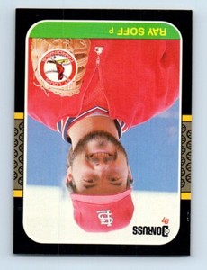 1987 Donruss Ray Soff Rookie St. Louis Cardinals #631