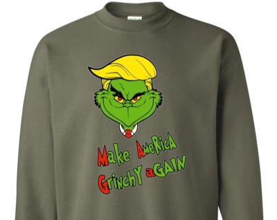 Grinch - MAGA - Make America Grinchy Again - Christmas 2024 - 运动衫 — 第 1/4 张图片