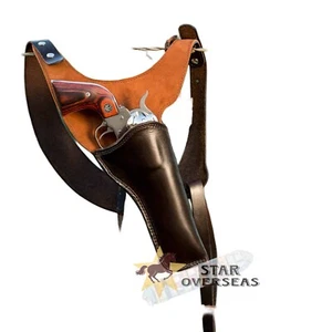Leather Shoulder Holster With Shell Loops Fits Colt Anaconda .45 Colt fit 4"-8" - Picture 1 of 4
