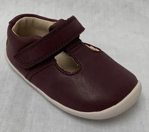 BNIB Clarks Baby Roamer Go Burgundy Leather Pre Walker Shoes - Picture 1 of 5