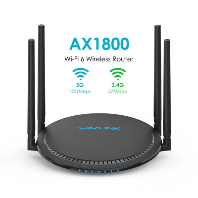AX1800 Gigabit Wireless Internet Router Dual Band WiFi 6 Router w/TouchLink QoS - Image 1 of 4