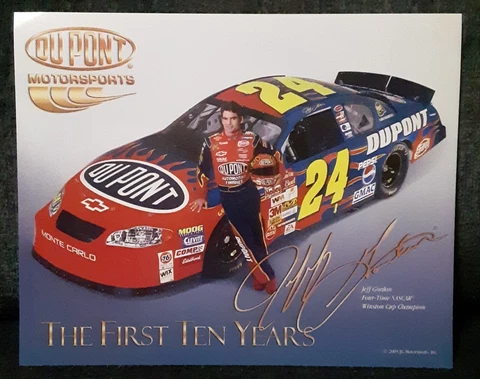 NASCAR JEFF GORDON "The First 10 Years" Poster Cover