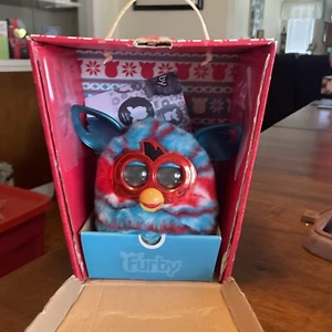 Furby Christmas Boom Red White Blue Interactive Metallic Tie Dye Working 2012 - Picture 1 of 24