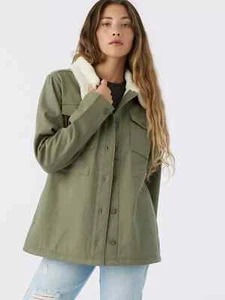 NEW Hang Ten Women's Utility Fleece lined Jacket Plush Collar VARIATION - Picture 1 of 8