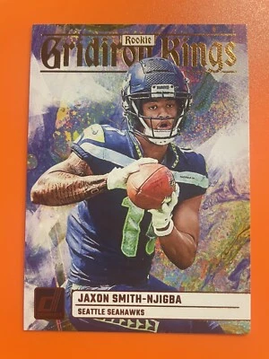 2023 Donruss NFL Jaxon Smith-Njigba Rookie Gridiron Kings Canvas RC #RGG-7 - Image 1 of 2