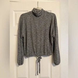 Blusa suéter cuello alto para mujer Coco + Jaimeson, gris, grande - Imagen 1 de 7