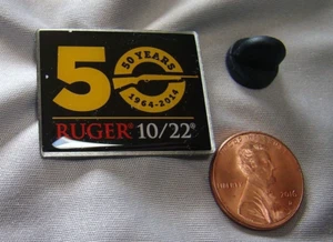 Rare 2014 Ruger Firearms 50th Year Of 10/22 Hat Lapel Pin Anniversary - Picture 1 of 1