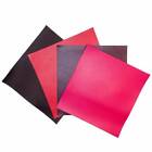 Mix Leather Scrap Set With Purple and Red Shades/  4 Pre-Cut Pieces* 5x5 inches