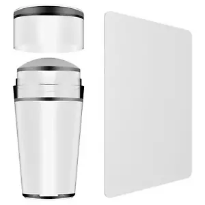 Nail Art Stamper Clear Silicone Stamping Jelly with Scraper for DIY Nail Decor - Picture 1 of 9