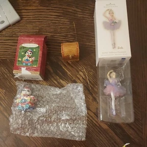 Lot of  3 Hallmark Christmas Ornaments  - Picture 1 of 5