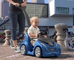 Push Buggy Around Car Ride Toy Toddler Kids Step2 Blue Outdoor Play Fun New  - Picture 1 of 3