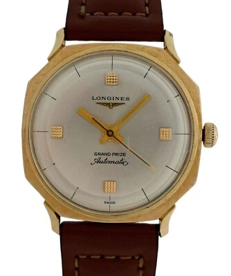 复古浪琴表 Grand Prize 32.5 毫米男士自动表 10k 镀金 1175 手表! — 第 1/4 张图片