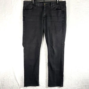 Calvin Klein Jeans Women's Jeans Size 12 Stretch 36x30 Mid Rise Skinny Black - Picture 1 of 10